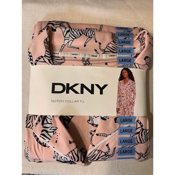 Dkny Intimates & Sleepwear Dkny Womens Notch Collar 2piece Long